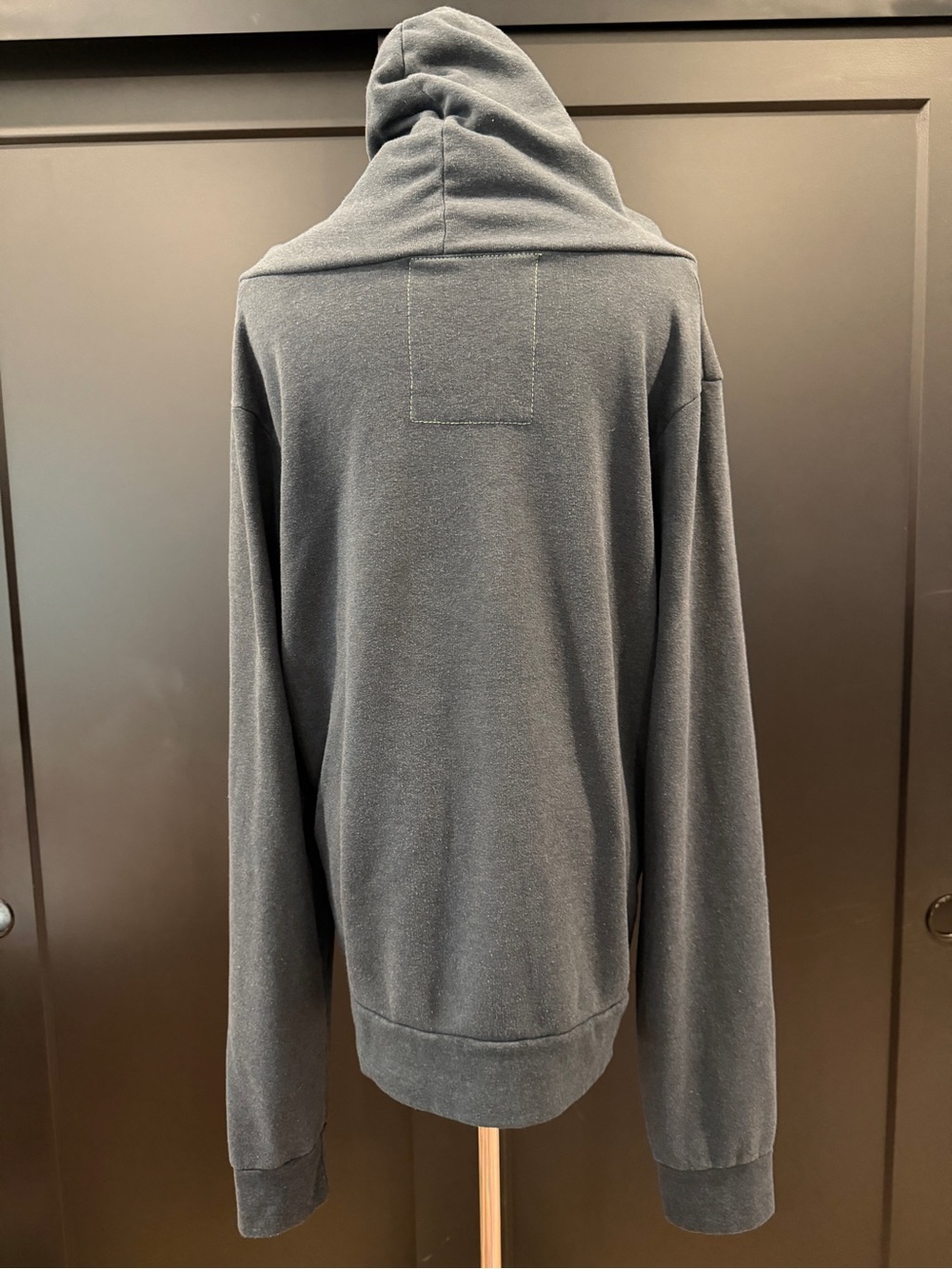 Aviator Nation Zip-Up Five Stripe Charcoal Mountain Stitch Hoodie in XL - RARE! - Picture 5 of 16